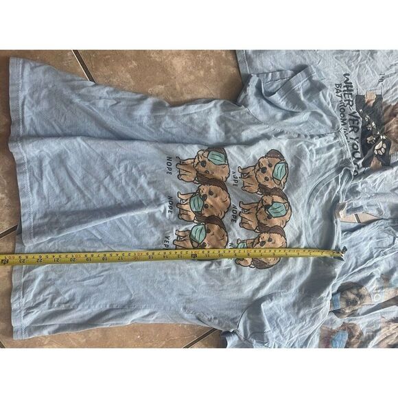 Lot Of 3 Shih Tzu Lover Tee Tshirt M Baby Blue - Picture 5 of 6